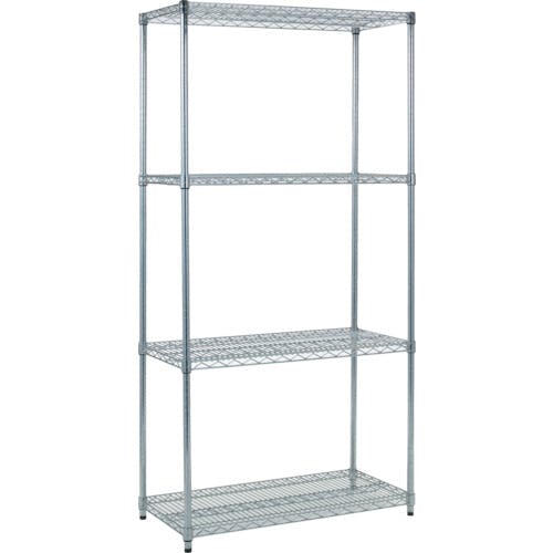 トラスコ中山 スチール製メッシュラック W905XD457XH1838 4段 TME-6344 スチール製パイプ式棚(メッシュ棚タイプ) トラスコ中山 スチール製メッシュラック W905XD457XH1838 4段 TME-6344 スチール製パイプ式棚(メッシュ棚タイプ)