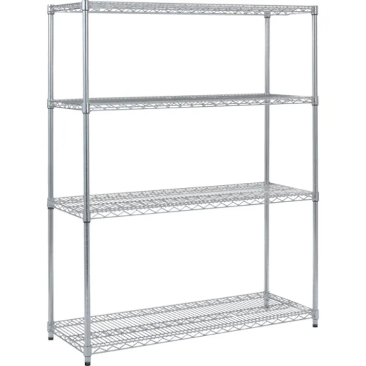 【CAINZ-DASH】トラスコ中山 ステンレス製メッシュラック H1533XW1207XD457 4段 TSM-5444【別送品】