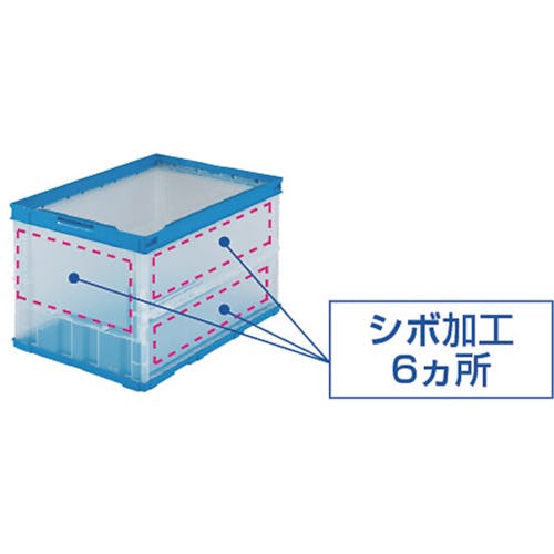 CAINZ-DASH】トラスコ中山 オリコン 薄型折りたたみコンテナ 30L