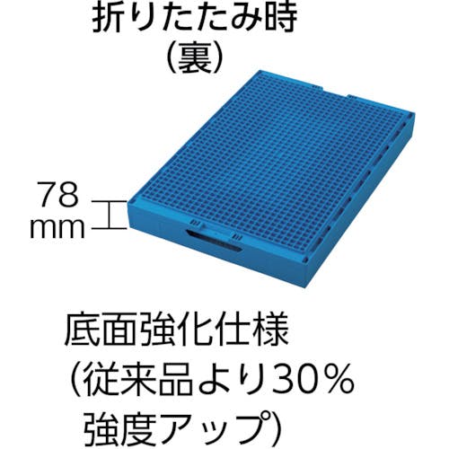 CAINZ-DASH】トラスコ中山 折りたたみコンテナ７５Ｌ TR-75B【別送品