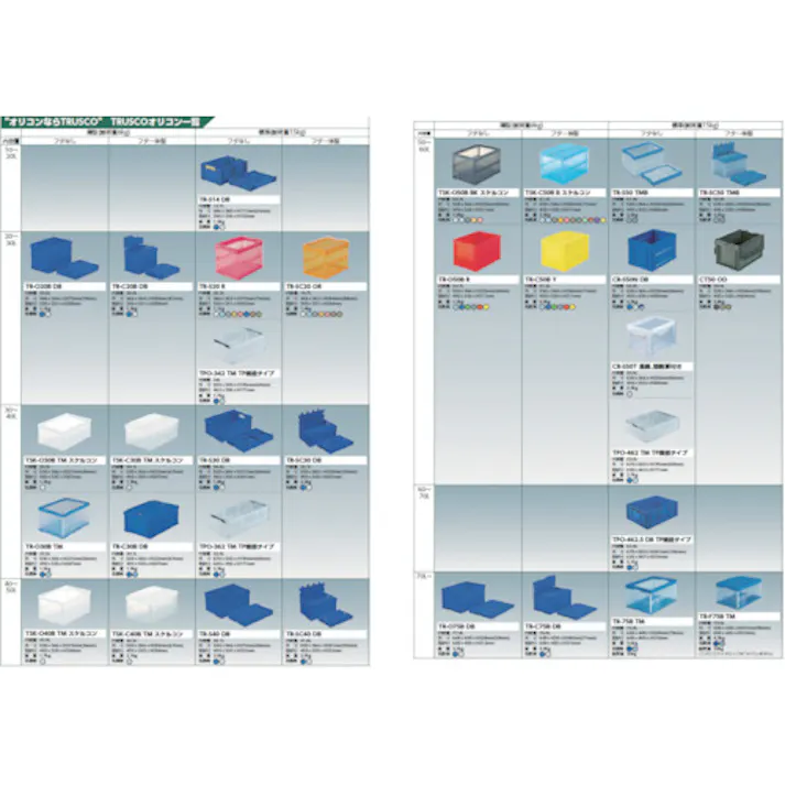 【CAINZ-DASH】トラスコ中山 折りたたみコンテナ75L TR-75B【別送品】