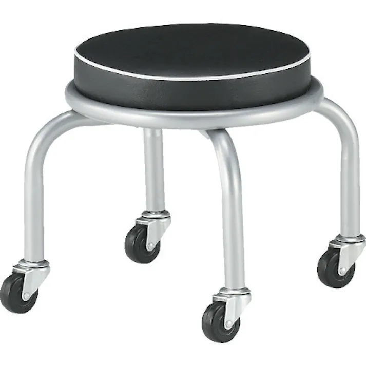 【CAINZ-DASH】トラスコ中山 作業用チェア Φ300XH330 キャスター付 TYZ255-33HK【別送品】