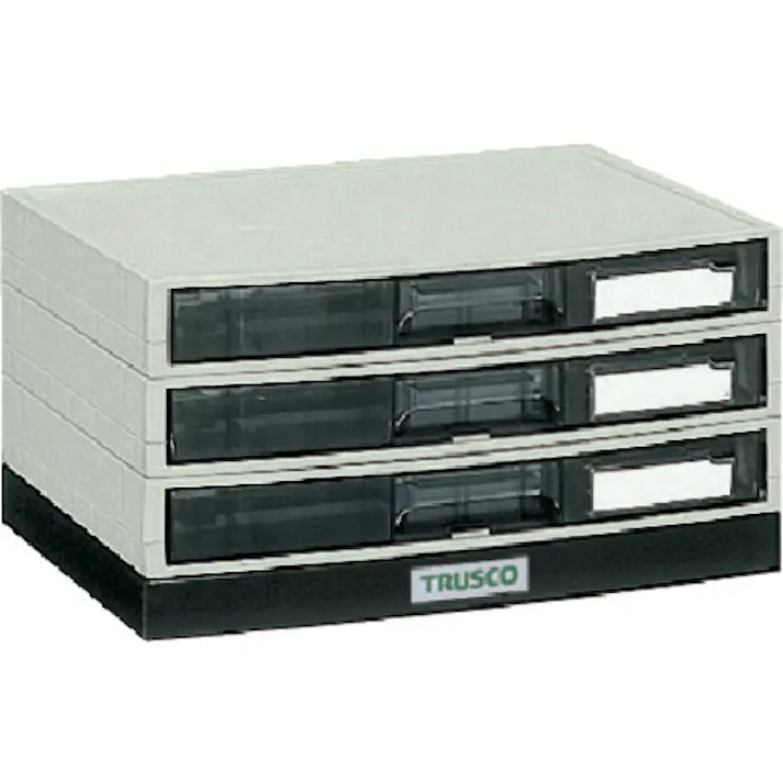 【CAINZ-DASH】トラスコ中山 αレターケース A4・積み重ねタイプ 横浅型3段 LA4-S3S【別送品】