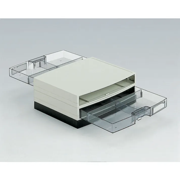【CAINZ-DASH】トラスコ中山 αレターケース A4・積み重ねタイプ 横浅型3段 LA4-S3S【別送品】