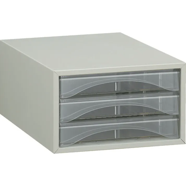 【CAINZ-DASH】トラスコ中山 レターケース A4型・浅型タイプ 3段 A4-S3P【別送品】