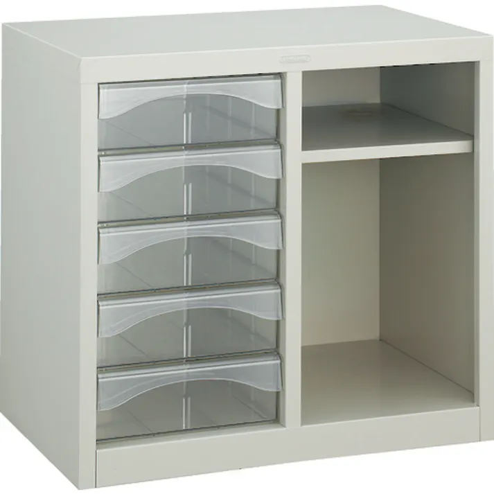 【CAINZ-DASH】トラスコ中山 レターケース A4型・棚付コンビ 深型引出し5個 A4-W205T【別送品】