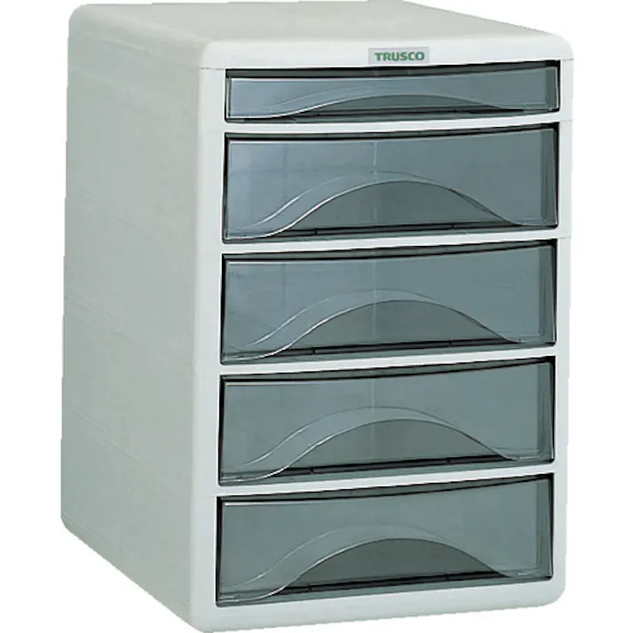 【CAINZ-DASH】トラスコ中山 プラスチックレターケース A4浅型1段、深型4段 PA4-SW5【別送品】