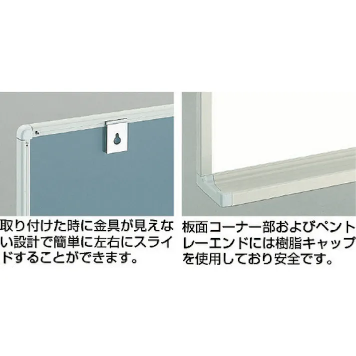 【CAINZ-DASH】トラスコ中山 スチール製ホワイトボード 月予定表・縦 ブロンズ600X900 WGL-222S-BL【別送品】