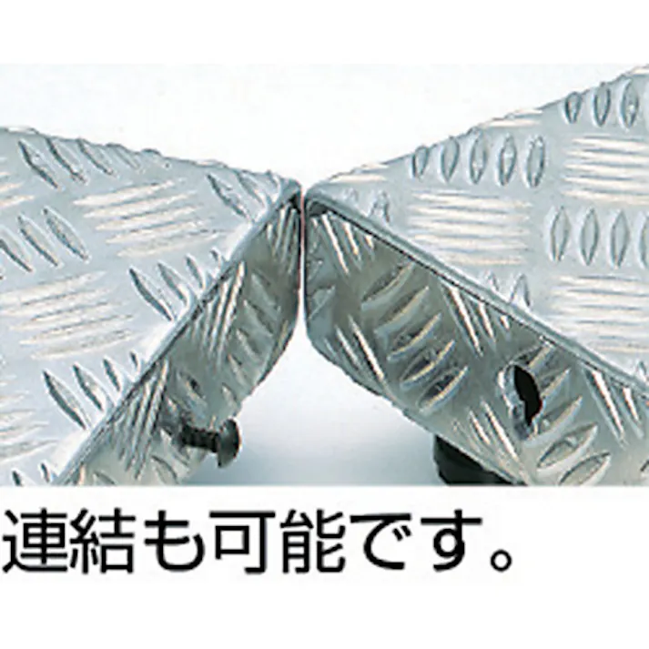 【CAINZ-DASH】トラスコ中山 低床式アルミ製ステップ 900X600XH90~120 TFS-0960AL【別送品】