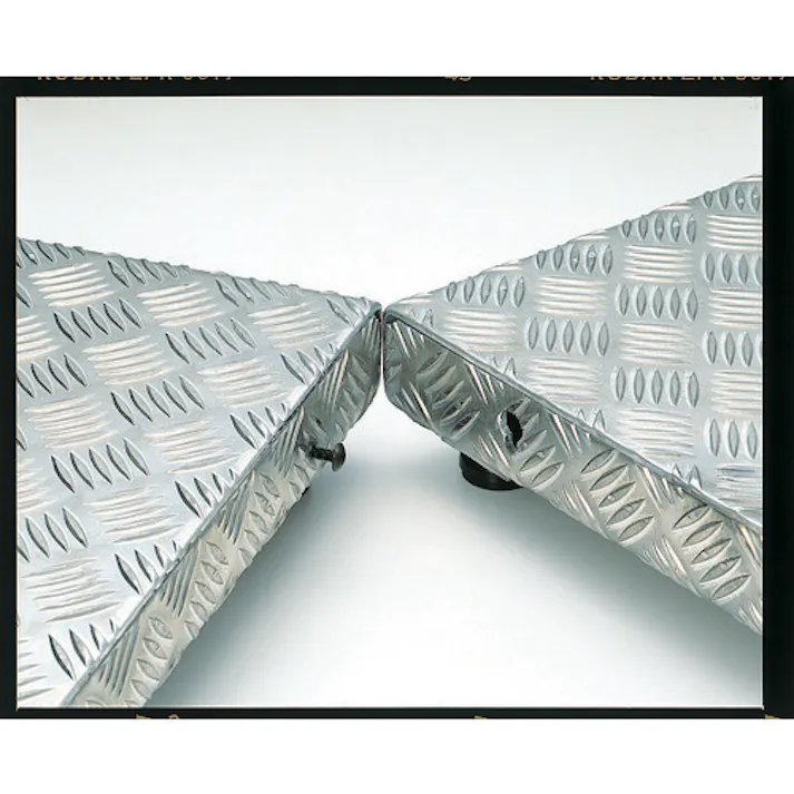 【CAINZ-DASH】トラスコ中山 低床式アルミ製ステップ 900X600XH90~120 TFS-0960AL【別送品】