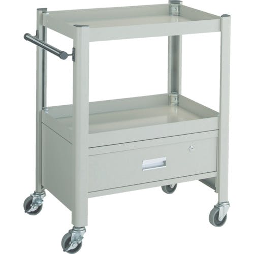 トラスコ中山 コンビネーションワゴン 643X427XH880 1段引出付 TCW-81C1 スチール製ワゴン(ボルトタイプ) トラスコ中山 コンビネーションワゴン 643X427XH880 1段引出付 TCW-81C1 スチール製ワゴン(ボルトタイプ)
