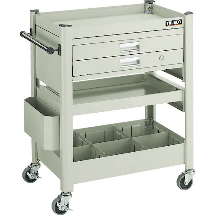 【CAINZ-DASH】トラスコ中山 コンビネーションワゴン用サイドボックス D81F【別送品】