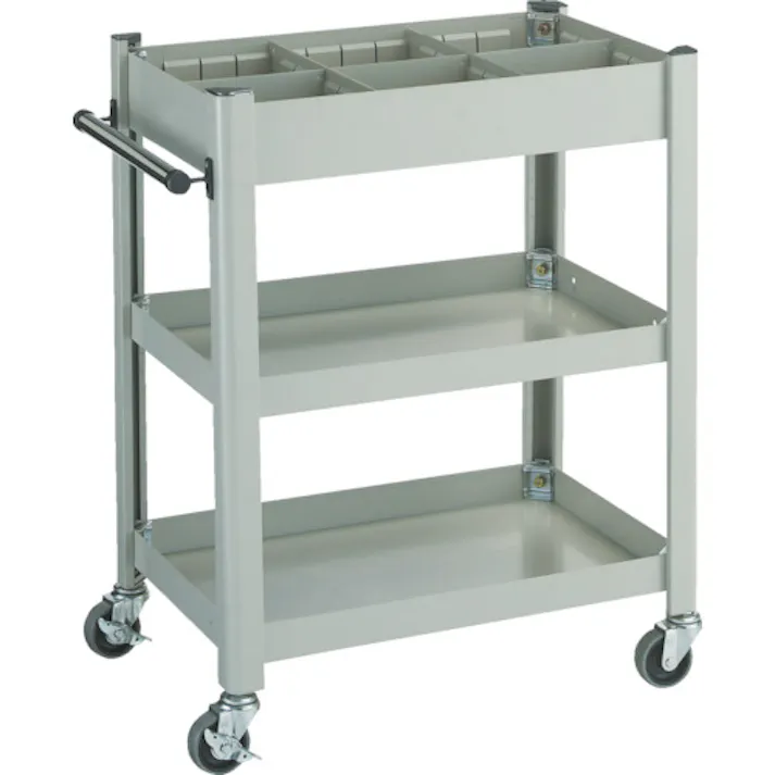 【CAINZ-DASH】トラスコ中山 コンビネーションワゴン 643X427XH880 仕切板付 TCW-81AB【別送品】