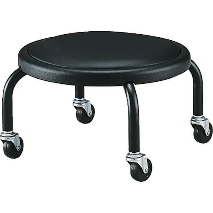 【CAINZ-DASH】トラスコ中山 作業用チェア Φ360XH236 キャスター付 VR-1N【別送品】