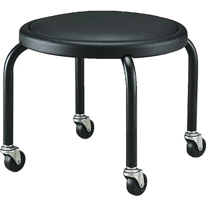 【CAINZ-DASH】トラスコ中山 作業用チェア Φ360XH330 キャスター付 VR-2N【別送品】