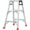 【CAINZ-DASH】トラスコ中山 はしご兼用脚立　アルミ合金製・脚カバー付　高さ０．８１ｍ THK-090【別送品】