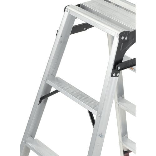 CAINZ-DASH】トラスコ中山 はしご兼用脚立 アルミ合金製・脚カバー付