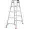 【CAINZ-DASH】トラスコ中山 はしご兼用脚立 アルミ合金製・脚カバー付 高さ1.40m THK-150【別送品】