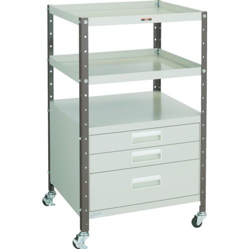 トラスコ中山 V型ツールワゴン 482X420XH798 3段引出付 VL-2 スチール製ワゴン(ボルトタイプ) トラスコ中山 V型ツールワゴン 482X420XH798 3段引出付 VL-2 スチール製ワゴン(ボルトタイプ)