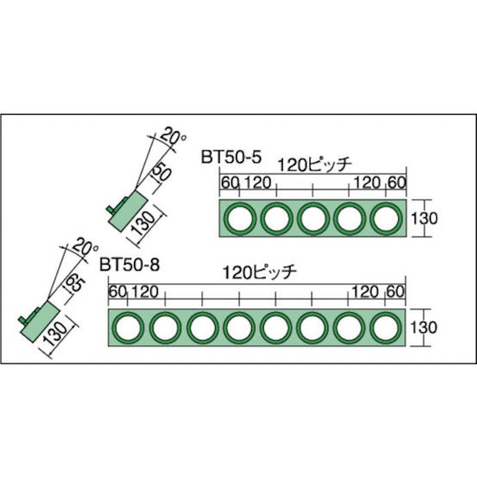 【CAINZ-DASH】トラスコ中山 ツーリングフレーム　ＢＴ・ＮＴ５０兼用　５個収納 BT50-5【別送品】