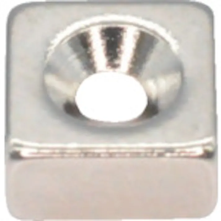 【CAINZ-DASH】トラスコ中山 ネオジム角形磁石 皿ねじ穴付 6MM×6MM×3MM M1.6 1個入 T06K03-M1.6【別送品】