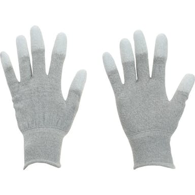 【CAINZ-DASH】トラスコ中山 銅繊維入ＥＳＤ手袋　指先コートタイプ　Ｓサイズ　まとめ買い１０双 ESD-GFTS-M10【別送品】