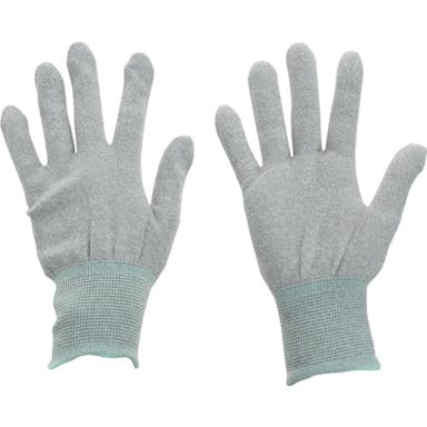 【CAINZ-DASH】トラスコ中山 銅繊維入ＥＳＤ手袋　ノンコートタイプ　Ｍサイズ　まとめ買い１０双 ESD-GPM-M10【別送品】