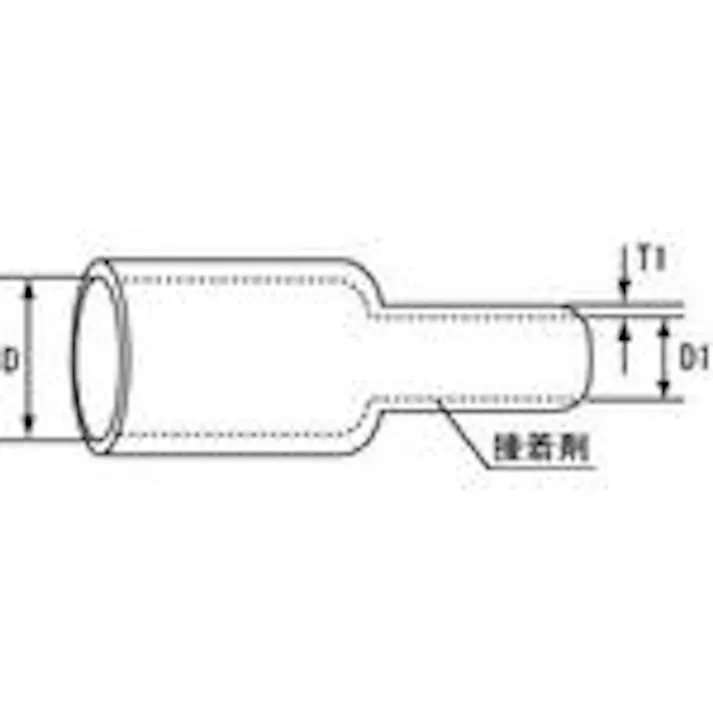 【CAINZ-DASH】トラスコ中山 熱収縮チューブ4:1 収縮前内径4.0mm 長さ1m 5本入 ST4-4010【別送品】