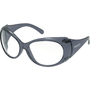 【CAINZ-DASH】トラスコ中山 ワイドビュー２眼型保護めがねブラックタイプ　ＰＥＴ－ＡＦレンズ FVG-BK【別送品】