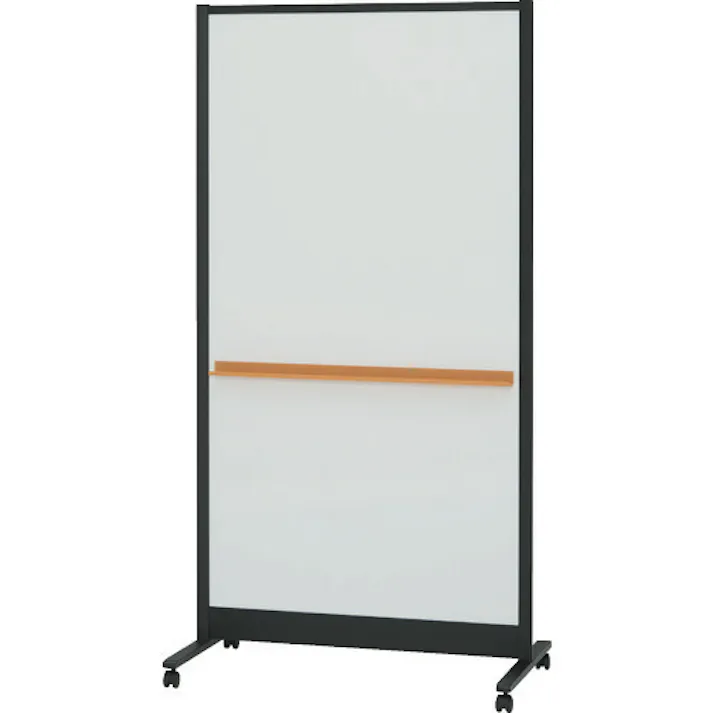 【CAINZ-DASH】トラスコ中山 パーテーションホワイトボード W900×H1800 TWB0918DSK-BK【別送品】