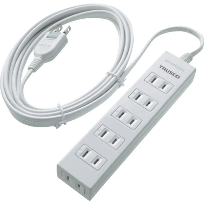 【CAINZ-DASH】トラスコ中山 電源タップ 2P6個口 3M マグネット付 TOT2-603【別送品】