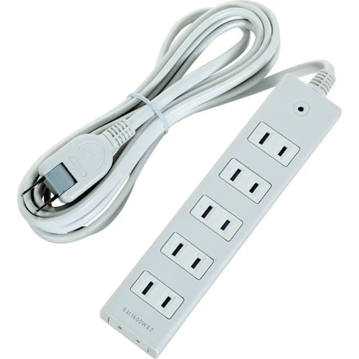 【CAINZ-DASH】トラスコ中山 電源タップ 2P6個口 10M マグネット付 TOT2-610【別送品】