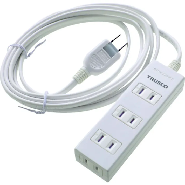 【CAINZ-DASH】トラスコ中山 電源タップ 2P4個口 3M マグネット付 TOT2-403【別送品】