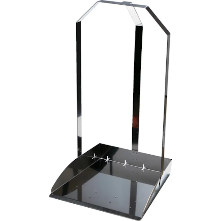 【CAINZ-DASH】トラスコ中山 オールステンレスチリトリ 三ツ手チリトリ 水切り穴付 SU3-MDP-B【別送品】