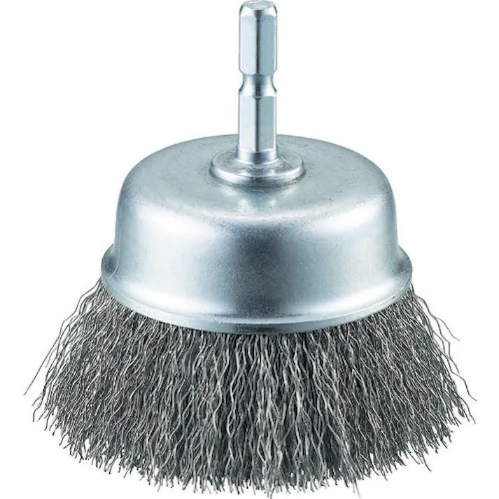 【CAINZ-DASH】トラスコ中山 軸付カップブラシ φ65X軸6.35 ステンレス線 線径0.3 TB-6633-60【別送品】