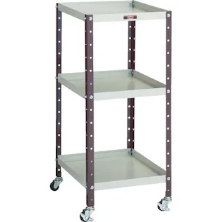 【CAINZ-DASH】トラスコ中山 V型ツールワゴン 350X420XH798 3段 VS-13【別送品】