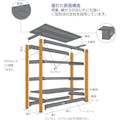 【CAINZ-DASH】トラスコ中山 ＴＭ３型中量棚　９００Ｘ４７１Ｘ１８００　５段　連結 TM3-6355B【別送品】