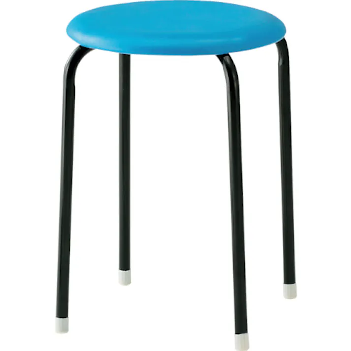 【CAINZ-DASH】トラスコ中山 丸イス 塗装脚 Φ320XH445 TC-19-B【別送品】