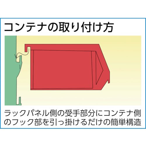 CAINZ-DASH】トラスコ中山 パネルコンテナラック 床置型 コンテナ大