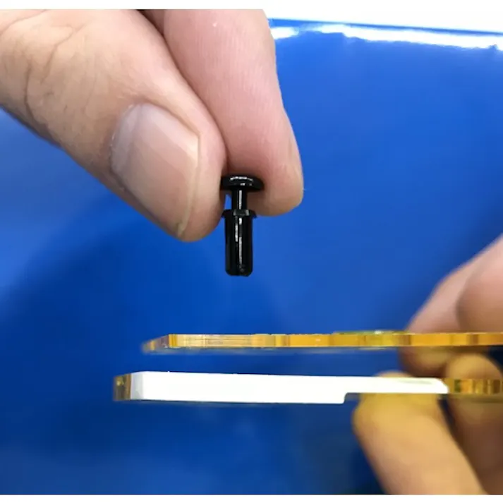 【CAINZ-DASH】トラスコ中山 プッシュリベット 板厚5.5~6.5mm 穴径3.1Φ 長さ8.0 白 50個入 TPR3080-W【別送品】