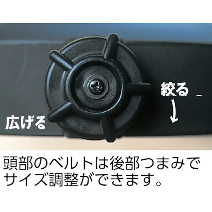 【CAINZ-DASH】トラスコ中山 ヘルメット取付型防災面 クリア BM-HC【別送品】