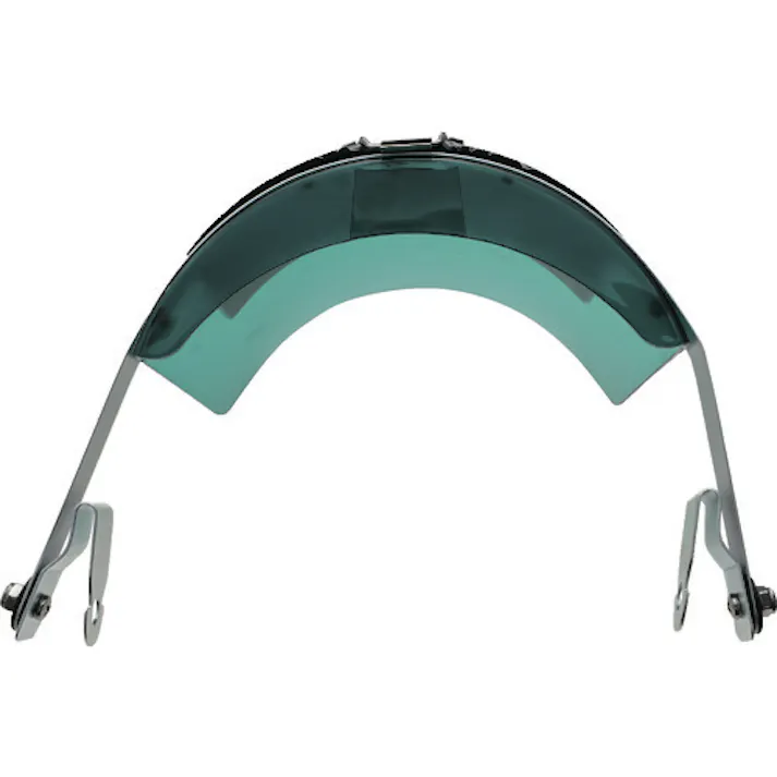 【CAINZ-DASH】トラスコ中山 ヘルメット取付型防災面 グリーン ダブル型 BM-HW【別送品】