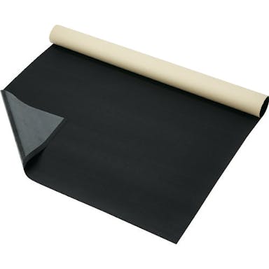 【CAINZ-DASH】トラスコ中山 ゴム製すべり止めシート　のり付き　１２００Ｘ１０００ｍｍ　５枚入【別送品】