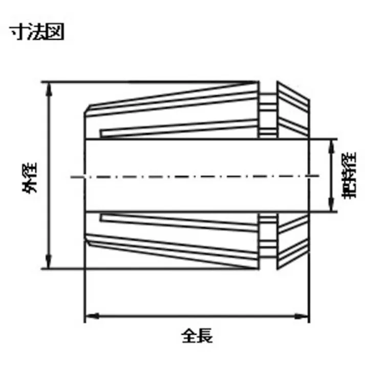 【CAINZ-DASH】トラスコ中山 ERコレット 外径21 全長31.5 把握11.5~12.5 ER20-12.5【別送品】