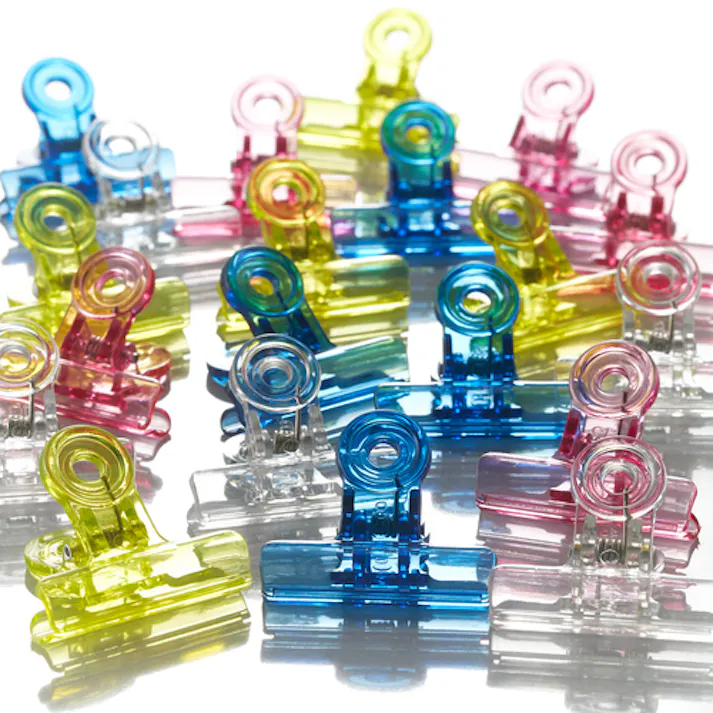 【CAINZ-DASH】トラスコ中山 ポリカクリップ 38MM 青(20個入) PC20-B【別送品】