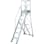 【CAINZ-DASH】トラスコ中山 折りたたみ式作業用踏み台　高さ２．１０ｍ　高さ９００手すりフルセット付き TDAD-210-900TF【別送品】