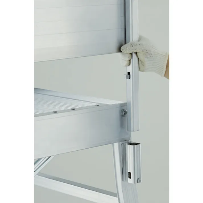 【CAINZ-DASH】トラスコ中山 踏み台TDAD用フルセット手すり 高さ900mm 本体高さ0.90m~1.80m用 TDAD-TF【別送品】