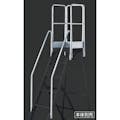 【CAINZ-DASH】トラスコ中山 踏み台ＴＤＡＤ用フルセット手すり　高さ１１００ｍｍ　本体高さ２．１０ｍ用 TDAD-TF-210-110【別送品】