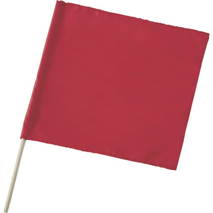 【CAINZ-DASH】トラスコ中山 手旗　赤　木棒セット　旗部４５０Ｘ４５０ＭＭ TTB-R【別送品】