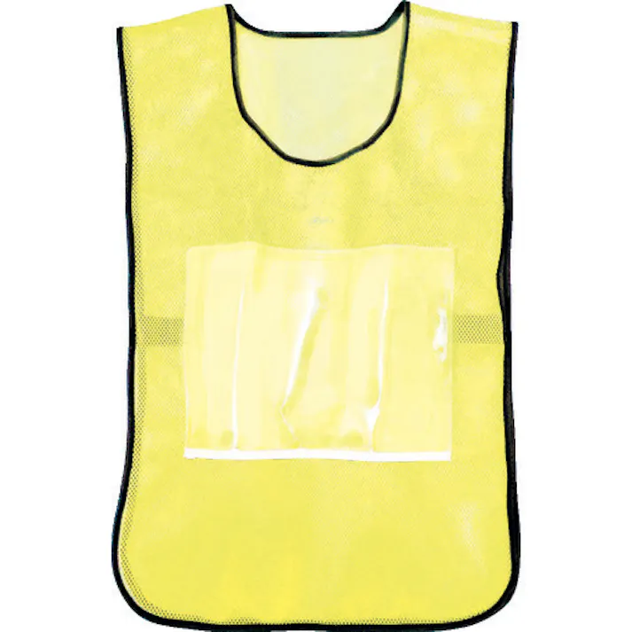 【CAINZ-DASH】トラスコ中山 差し込みポケット付き安全ベスト イエロー TSB-Y【別送品】